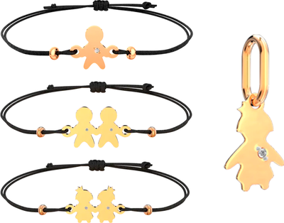 

Комплект ювелирных украшений из розового золота, Big Family