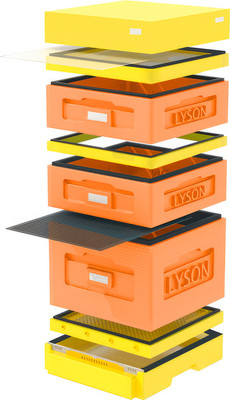 Улей Lyson Дадан На 10 Рамок / WK10O (оранжевый/желтый) -