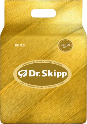 Влажные салфетки Dr.Skipp 3x100шт - 