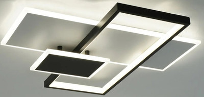 Люстра Estares Lamparas 90W 3L-APP-500x500x70-WHITE/BLACK/WHITE-220-IP20 - 