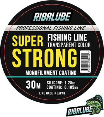 Леска монофильная RIBALUBE Super Strong Japan 0.085 (30м, белый) -