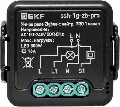 Умное реле EKF Connect Select Zigbee Pro ssh-1g-zb-pro - 