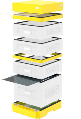 Улей Lyson Дадан На 10 Рамок / WKW20Y (неокрашенный/желтый) - 