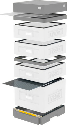 Улей Lyson Дадан На 10 Рамок / WKW20G (неокрашенный/серый) - 