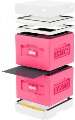 Улей Lyson Дадан На 10 Рамок / WK46PW (розовый/неокрашенный) - 