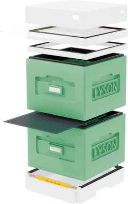 Улей Lyson Дадан На 10 Рамок / WK46GW (зеленый/неокрашенный) - 