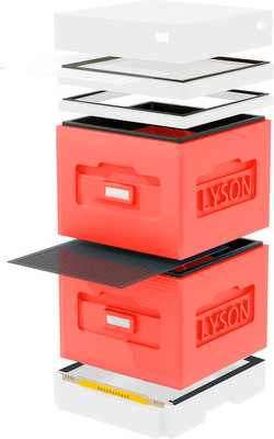 Улей Lyson Дадан На 10 Рамок / WK46RDW (красный/неокрашенный) - 
