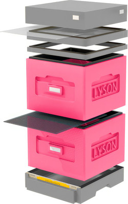 Улей Lyson Дадан На 10 Рамок / WKG46P (розовый/серый) - 