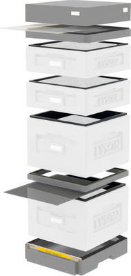 Улей Lyson Дадан На 10 Рамок / WKW1025G (неокрашенный/серый) -