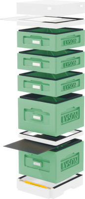 Улей Lyson Дадан На 10 Рамок / WK9GW (зеленый/неокрашенный) - 