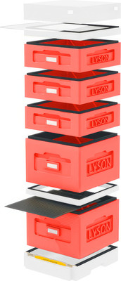 Улей Lyson Дадан На 10 Рамок / WK9RDW (красный/неокрашенный) - 