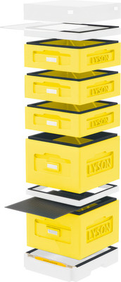 Улей Lyson Дадан На 10 Рамок / WK9YW (желтый/неокрашенный) - 