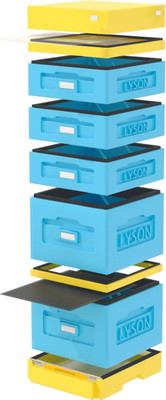 Улей Lyson Дадан На 10 Рамок / WKK9 (синий/желтый) - 