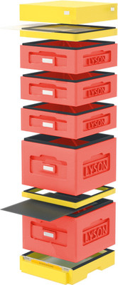 Улей Lyson Дадан На 10 Рамок / WKK9RD (красный/желтый) -