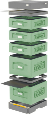 Улей Lyson Дадан На 10 Рамок / WKG9G (зеленый/серый) -