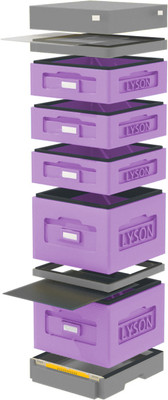 Улей Lyson Дадан На 10 Рамок / WKG9PU (фиолетовый/серый) -