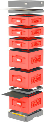 Улей Lyson Дадан На 10 Рамок / WK8RDW (красный/неокрашенный) -