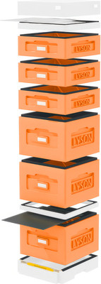 Улей Lyson Дадан На 10 Рамок / WK8ORW (оранжевый/неокрашенный) -