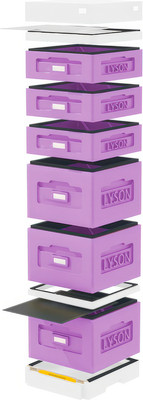 Улей Lyson Дадан На 10 Рамок / WK8PUW (фиолетовый/неокрашенный) -