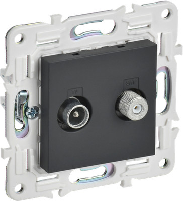 Розетка IEK Skandy SK-AF20-O-K53 (графит) - 