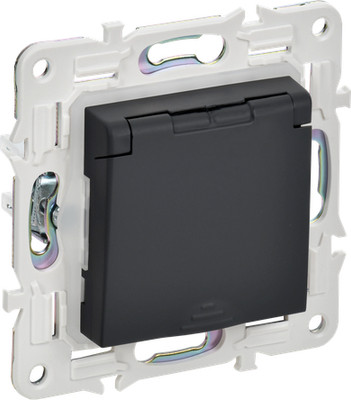 Розетка IEK Skandy SK-R16-16-44-K53 (графит) - 