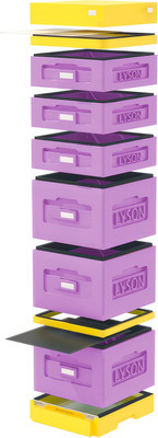 Улей Lyson Дадан На 10 Рамок / WKK8PU (фиолетовый/желтый) -