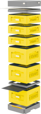 Улей Lyson Дадан На 10 Рамок / WKG8Y (желтый/серый) - 