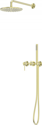 Душевая система со смесителем Abber Wasser Kreis 316 / AF8118BG (золото брашированное) - 