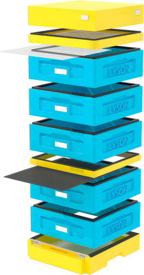 Улей Lyson На 10 Рамок / W1023 (синий/желтый) - 