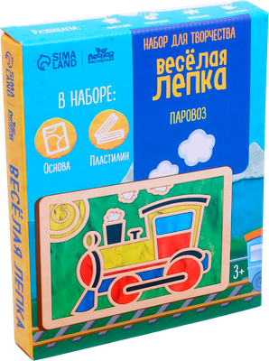 Набор для творчества Лесная мастерская Пластилиновые картинки. Паровоз / 7827535 - 
