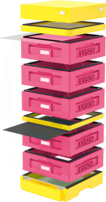 Улей Lyson На 10 Рамок / W1023P (розовый/желтый) - 