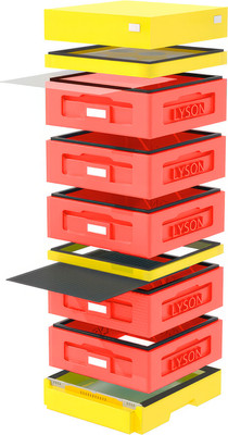 Улей Lyson На 10 Рамок / W1023RD (красный/желтый) - 