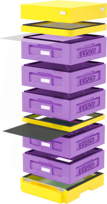 Улей Lyson На 10 Рамок / W1023PU (фиолетовый/желтый) - 