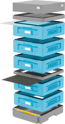 Улей Lyson На 10 Рамок / WKG1023 (синий/серый) - 