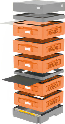 Улей Lyson На 10 Рамок / WKG1023O (оранжевый/серый) - 