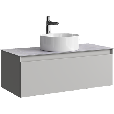 Тумба под умывальник Aqwella Geometria GE01101ST+STG1014X456GS -