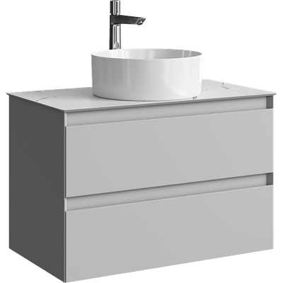 Тумба под умывальник Aqwella Geometria GE01082ST+STG814X476MW -