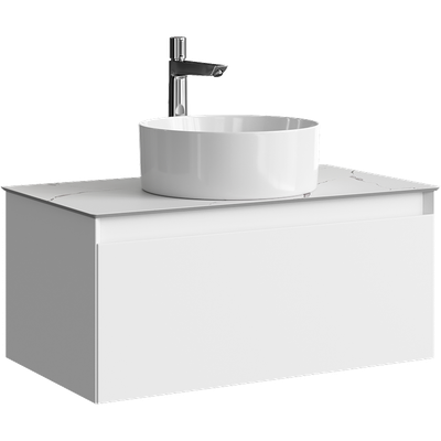 Тумба под умывальник Aqwella Geometria GE01081WM+STG814X476MW -