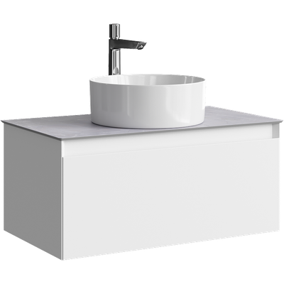 Тумба под умывальник Aqwella Geometria GE01081WM+STG814X476GS -