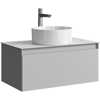 Тумба под умывальник Aqwella Geometria GE01081ST+STG814X476MW -