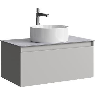 Тумба под умывальник Aqwella Geometria GE01081ST+STG814X476GS -