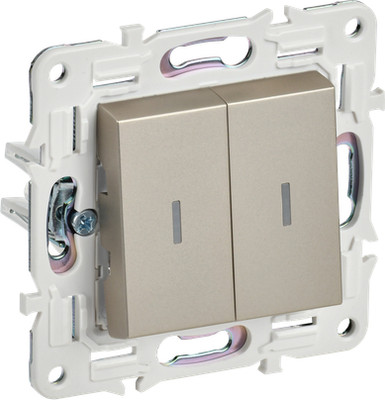 Выключатель IEK Skandy SK-V22-1-10-K37 (шампань) -