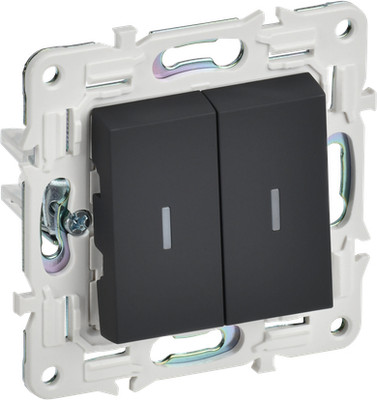 Выключатель IEK Skandy SK-V22-1-10-K53 (графит) - 