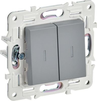 Выключатель IEK Skandy SK-V22-1-10-K03 (серый) -