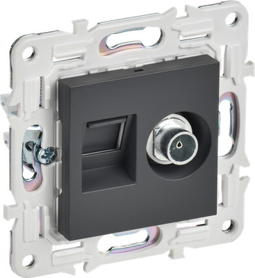 Розетка IEK Skandy SK-AK20-1-K48 (титан) - 