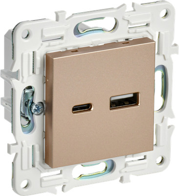 Розетка IEK Skandy SK-U22-018-K98 (песочный) - 