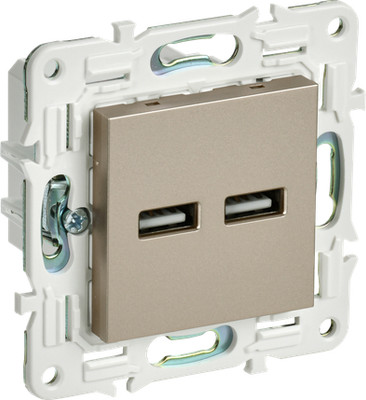 Розетка IEK Skandy SK-U21-D31-K37 (шампань) - 