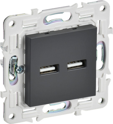 Розетка IEK Skandy SK-U21-D31-K48 (титан) - 