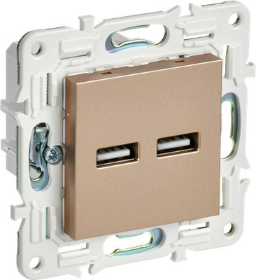 Розетка IEK Skandy SK-U21-D31-K98 (песочный) - 