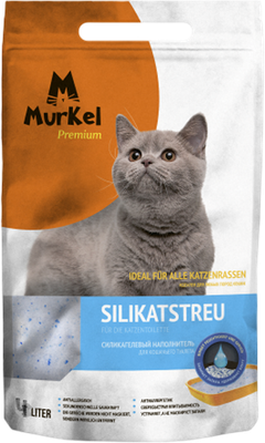 Наполнитель для туалета Murkel Силикагелевый (1.8кг, нейтральный) -